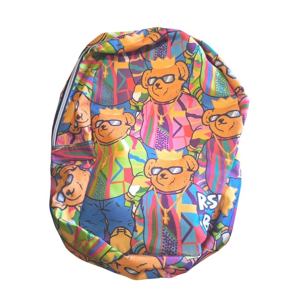 Reason Brand Backpack Biggie Bear Wearing A Coogi $98 NWOT